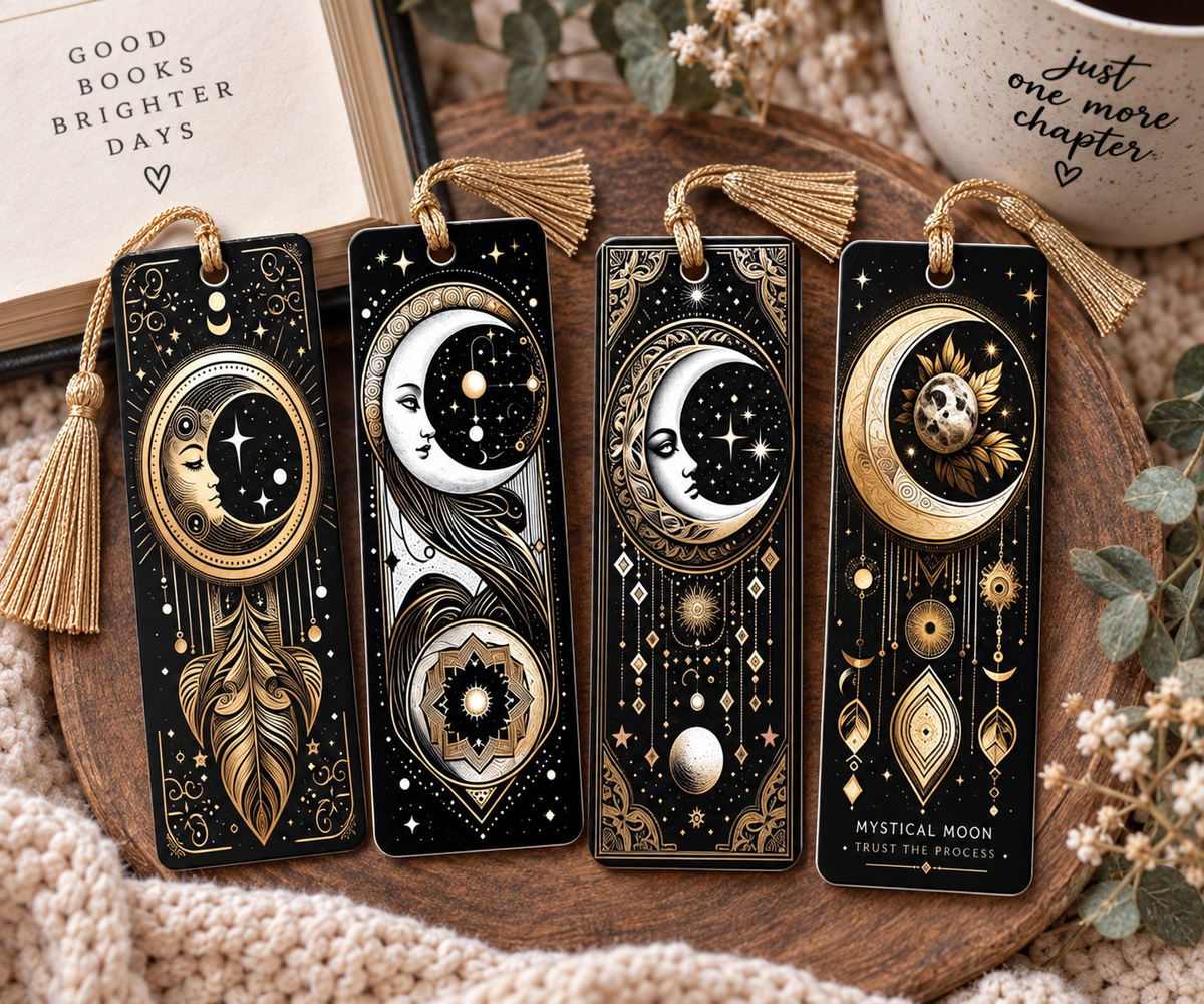 Love for Luna — Mystical Moon Bookmark Set