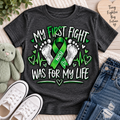MY FIRST FIGHT  WAS FOR MY LIFE youth tee