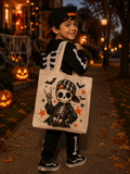 Skeleton Skater Halloween Trick or Treat Bag