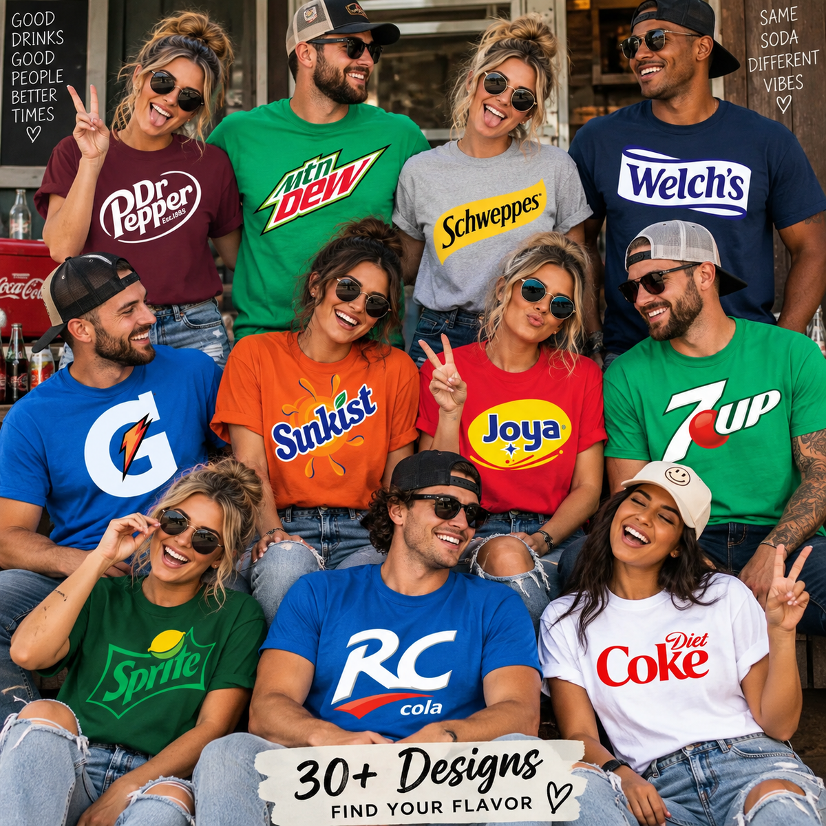 Halloween Retro Soda Graphic T-Shirts
