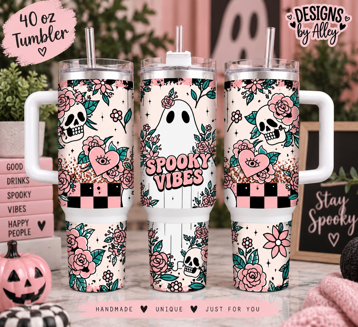 👻 Spooky Vibes 40 oz Tumbler