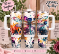 🦋 Watercolor Dragonfly 40 oz Tumbler