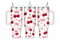 🍒 Pink Cherry Coquette 40 oz Tumbler