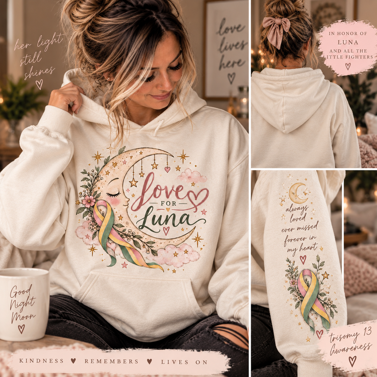 Love for Luna — Her Light Still Shines Hoodie