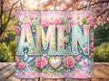 🌸 Amen Floral Tumbler