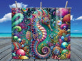 🌊 Colorful Seahorse 20 oz Tumbler