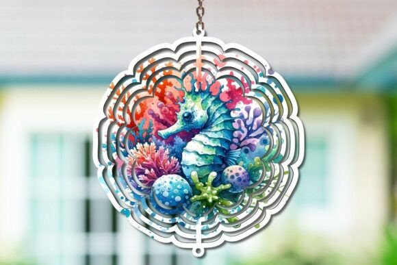 Seahorse Wind Spinner