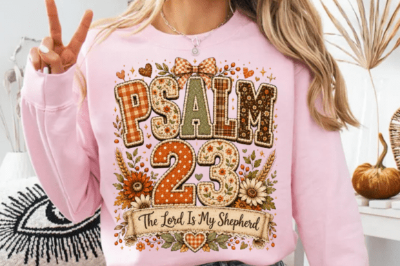 Fall Floral Psalm 23 Sweatshirt