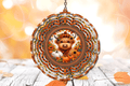 Fall Hyland Cow Wind Spinner