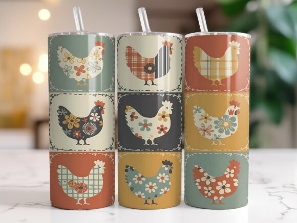 🐔 Vintage Chicken Tumbler