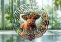 Baby Hyland Cow Wind Spinner
