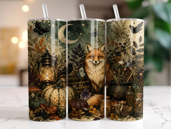 Love for Luna — Autumn Fox & Moon 20 oz Tumbler