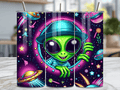 Neon Alien Tumbler