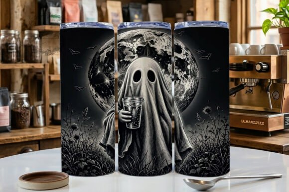 👻 Gothic Ghost Moonlight Tumbler