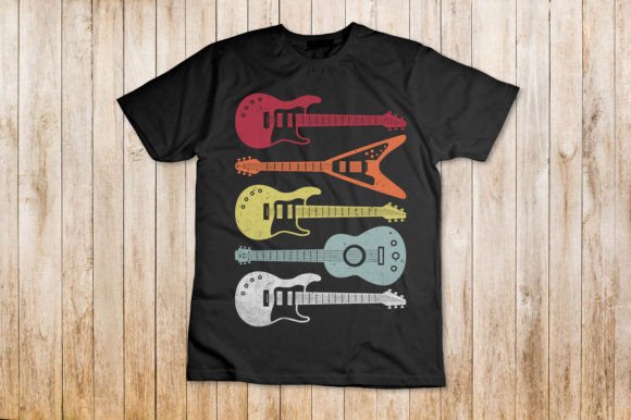 Retro Guitar Kids Graphic Tee