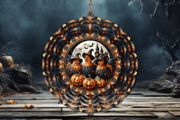 Halloween Chicken Wind Spinner