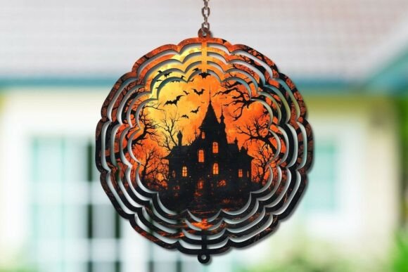 Haunted House Wind Spinner