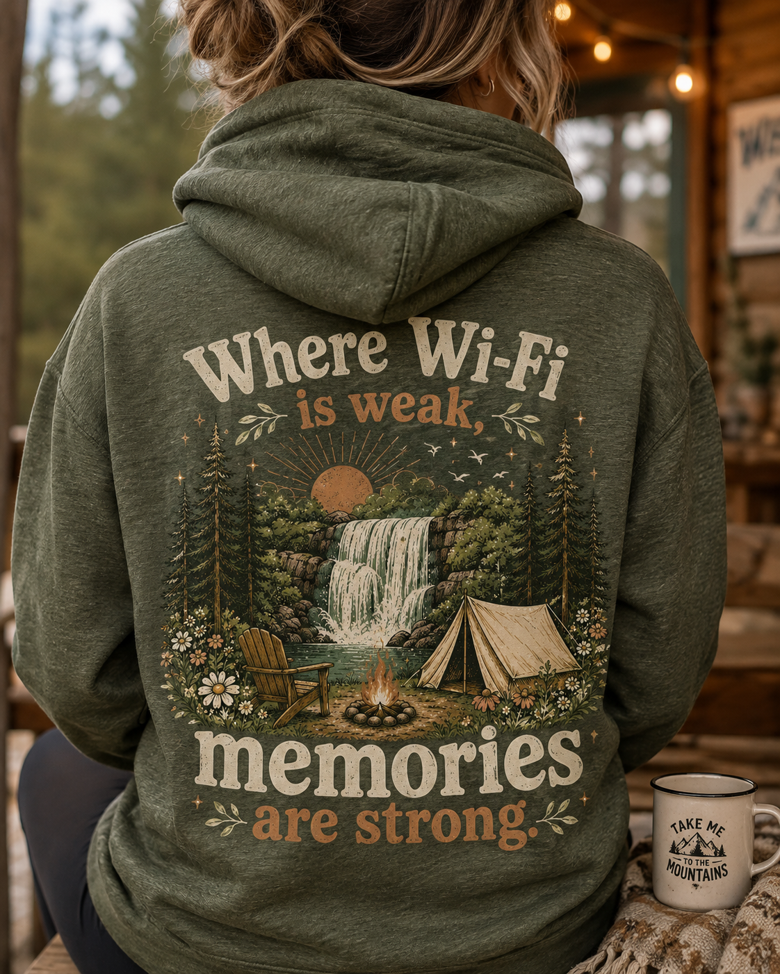 WiFi is weak, Memories are Strong Graphic Hoodie