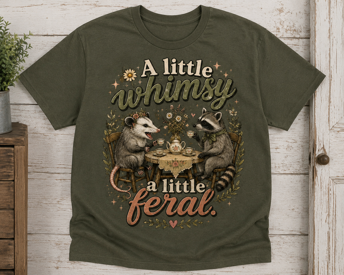 🌿 A Little Whimsy, A Little Feral T-Shirt
