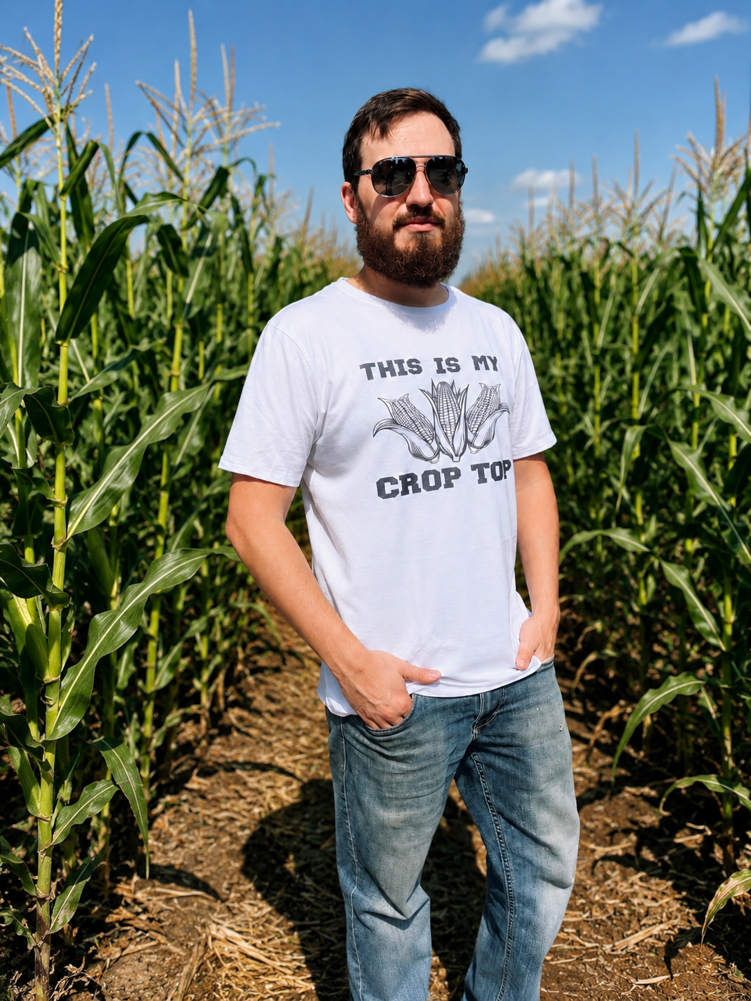 This Is My Crop Top – Funny Dad T-Shirt