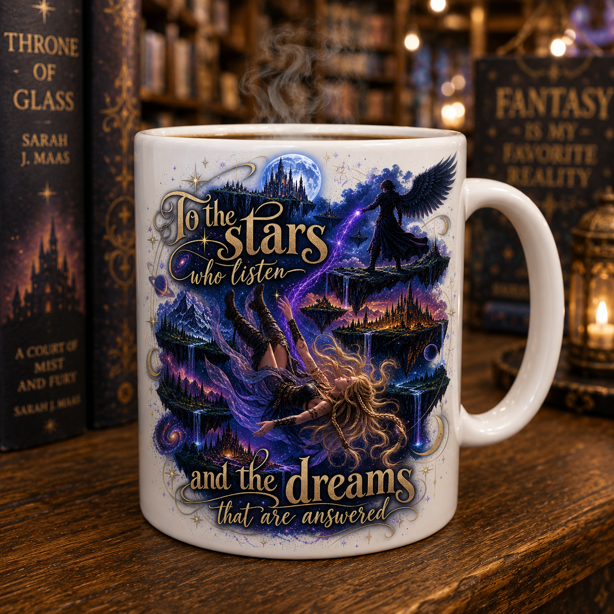 ✨ To the Stars Who Listen — Fantasy Coffee Mug