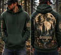 DBA Men’s Whimsical Moon & Forest Hoodie
