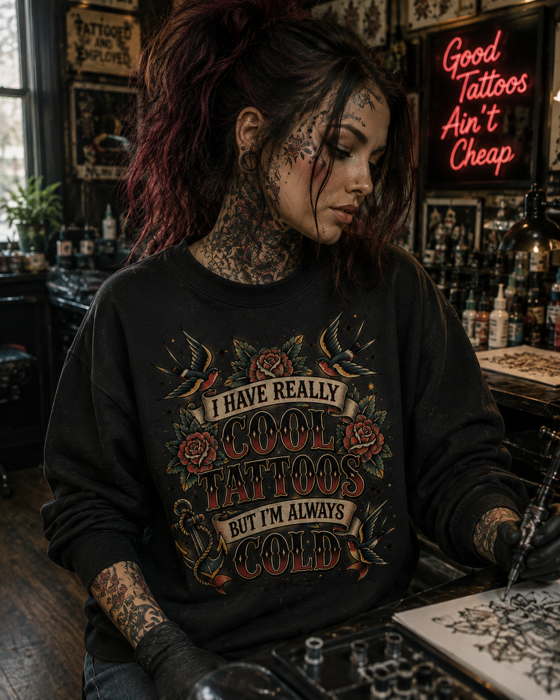 Cool Tattoo Sweatshirt
