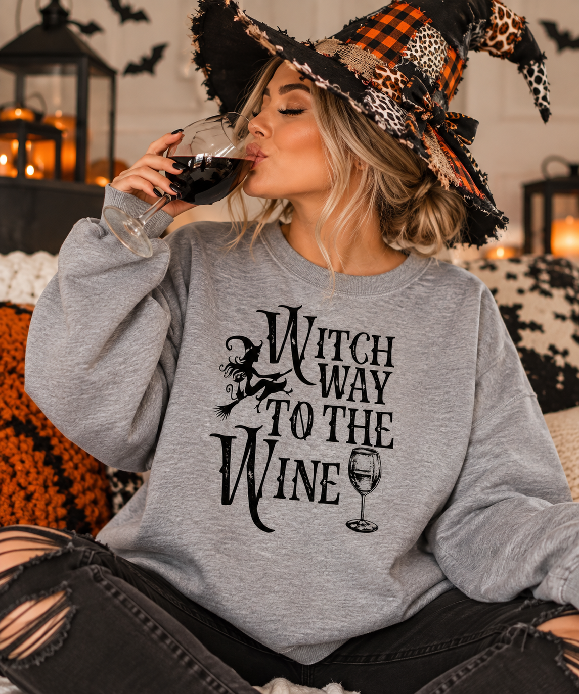 🍷 Witch Way to the Wine Sweatshirt