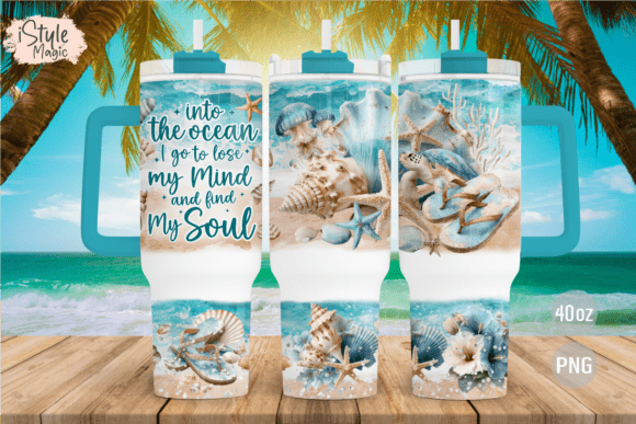 🌊 Into the Ocean I Go – 40 oz