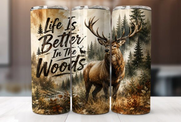 Life Is Better in the Woods Tumbler 🌲🦌