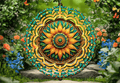 Mandala Sunflower Wind Spinner