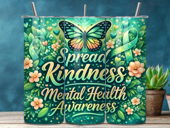 Spread Kindness Mental Health Awareness Tumbler