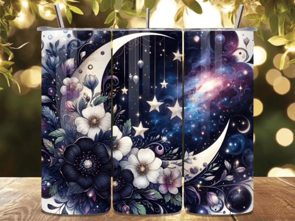 Love for Luna — Midnight Moon & Wildflower 20 oz Tumbler