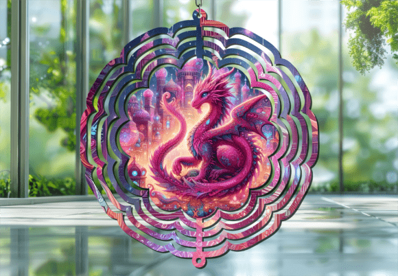 Mystical Dragon Wind Spinner