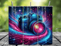 Neon Galaxy Camera Tumbler