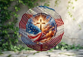 Religious Flag Wind Spinner