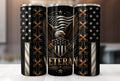 Patriotic Veteran Eagle Tumbler