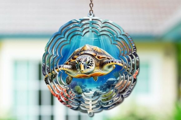 Sea Turtle Wind Spinner