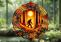 Big Foot Fall Wind Spinner