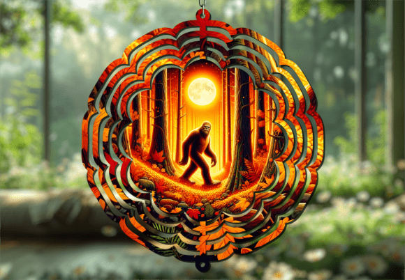Big Foot Fall Wind Spinner
