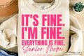 Senior Mom Class of 2027 Sweat Shirt