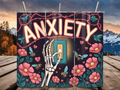 Anxiety Floral Skeleton Tumbler
