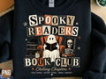Spooky Ghost Reading Book Club Sweatshirt