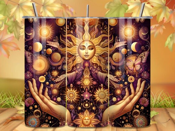 ☀️ Celestial Sun Goddess 20 oz Tumbler