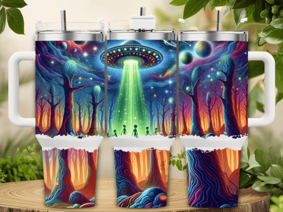 👽 UFO Abduction 40 oz Tumbler
