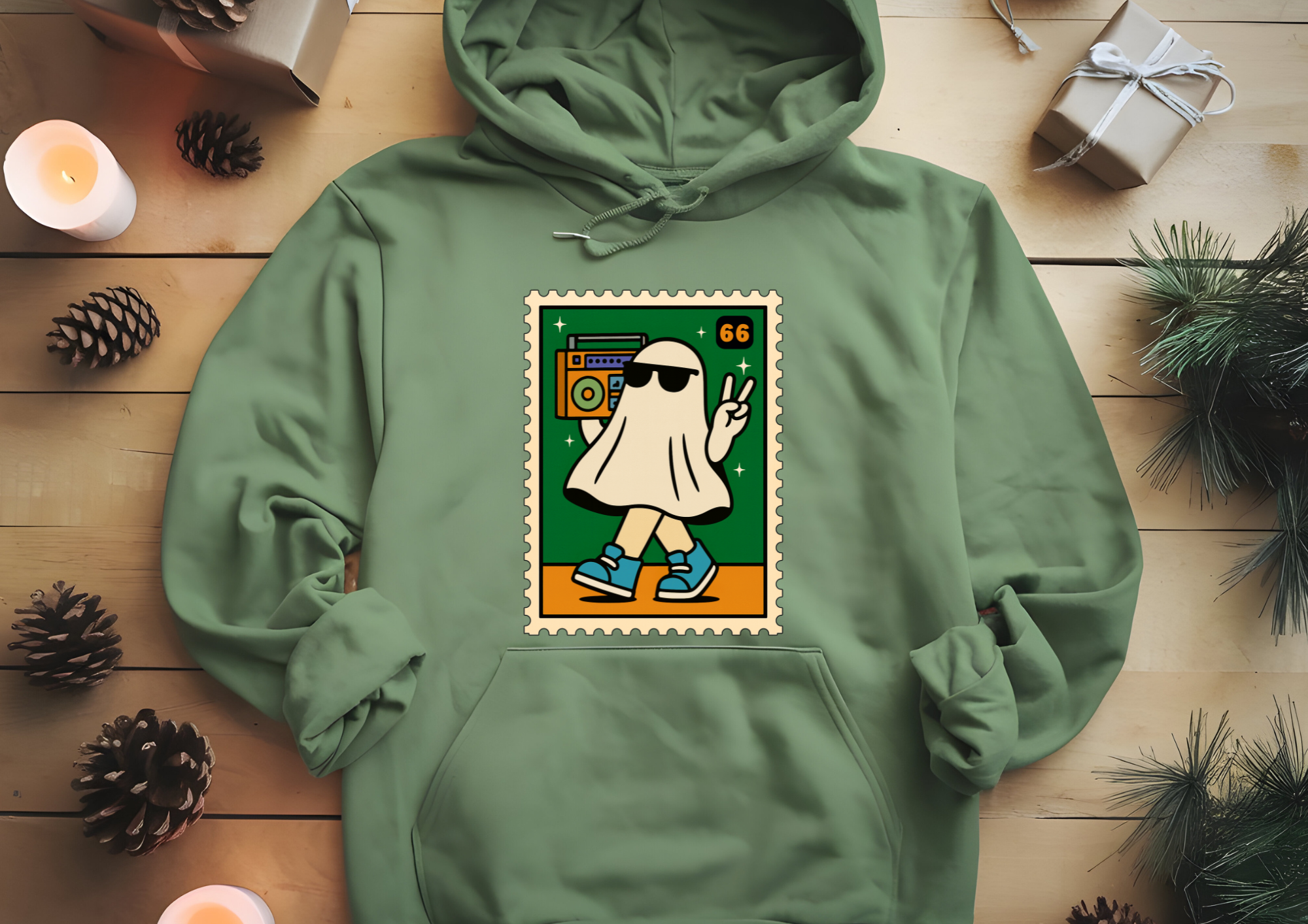 Stamp Ghost Hoodie