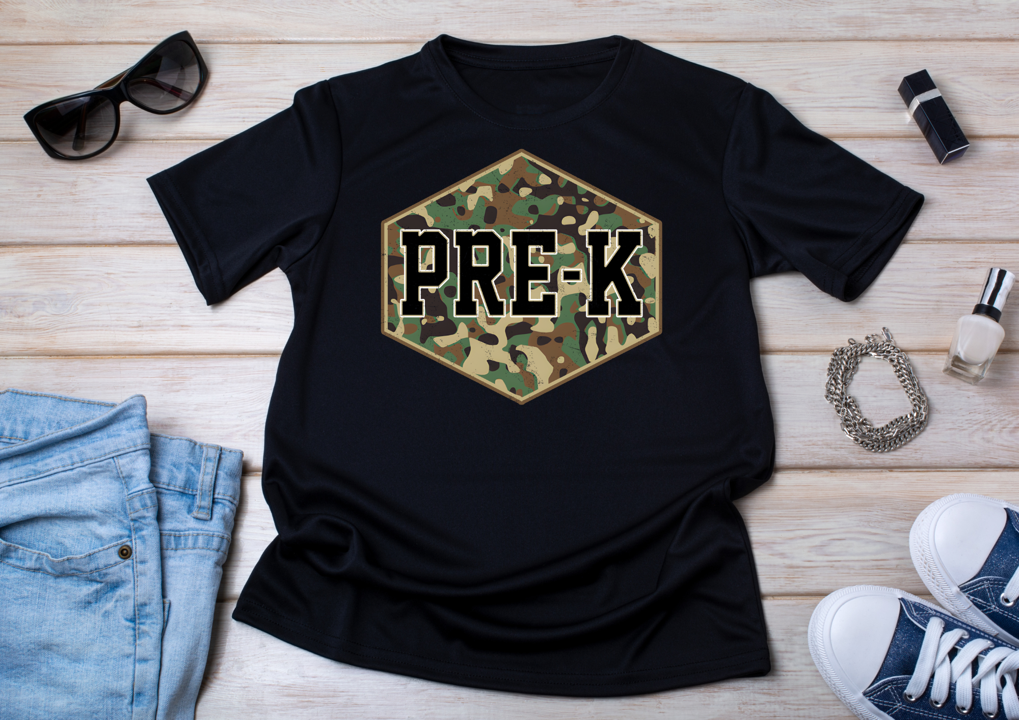 Camo Prek Graphic Tee