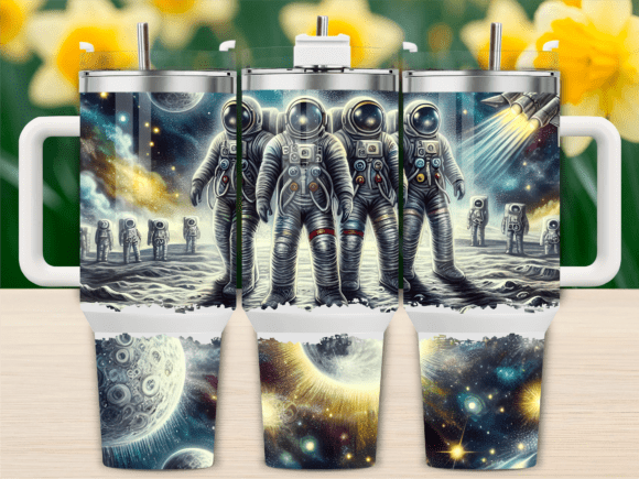 🌙 Vintage Moon Landing 40 oz Tumbler