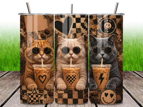 🐱 Iced Coffee Cats 20 oz Tumbler