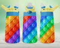 Pop-it 12 Oz Water Bottle- Lid Color May Vary-